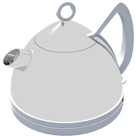 Modern teapot 3D Object | FREE Artlantis Objects Download